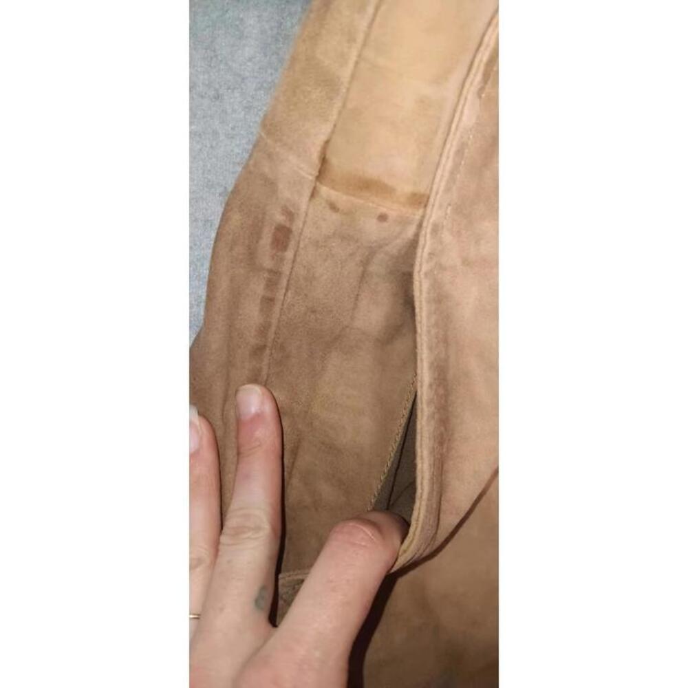 29 Porter Rd Goat Leather Midi Skirt Wrap Womens Size Medium Brown Tie... - Picture 7 of 13